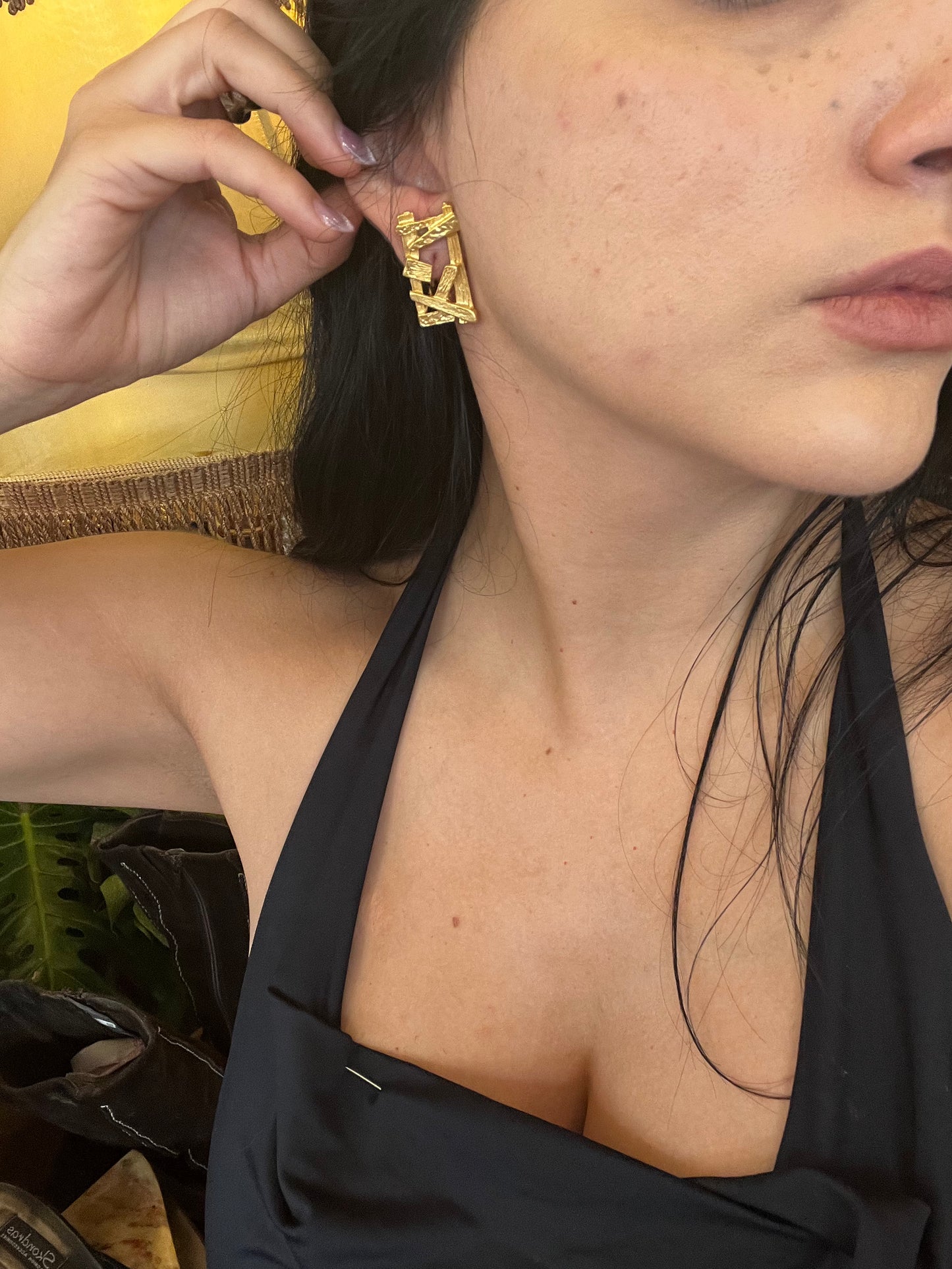 Vintage clip on earrings
