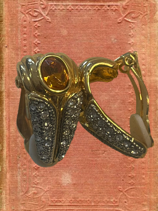 Vintage clip on earrings