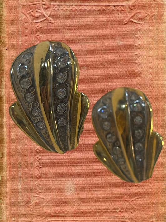 Vintage clip on earrings