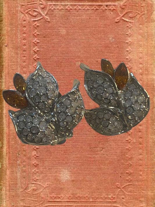 Vintage clip on earrings