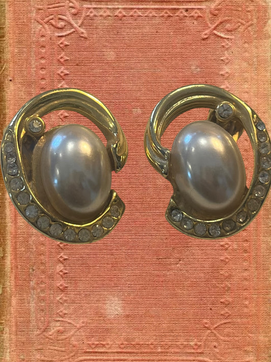 Vintage clip on earrings