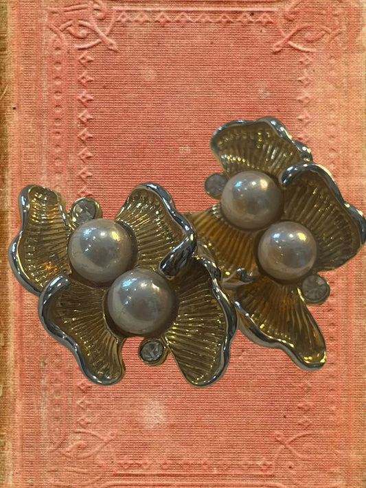Vintage clip on earrings