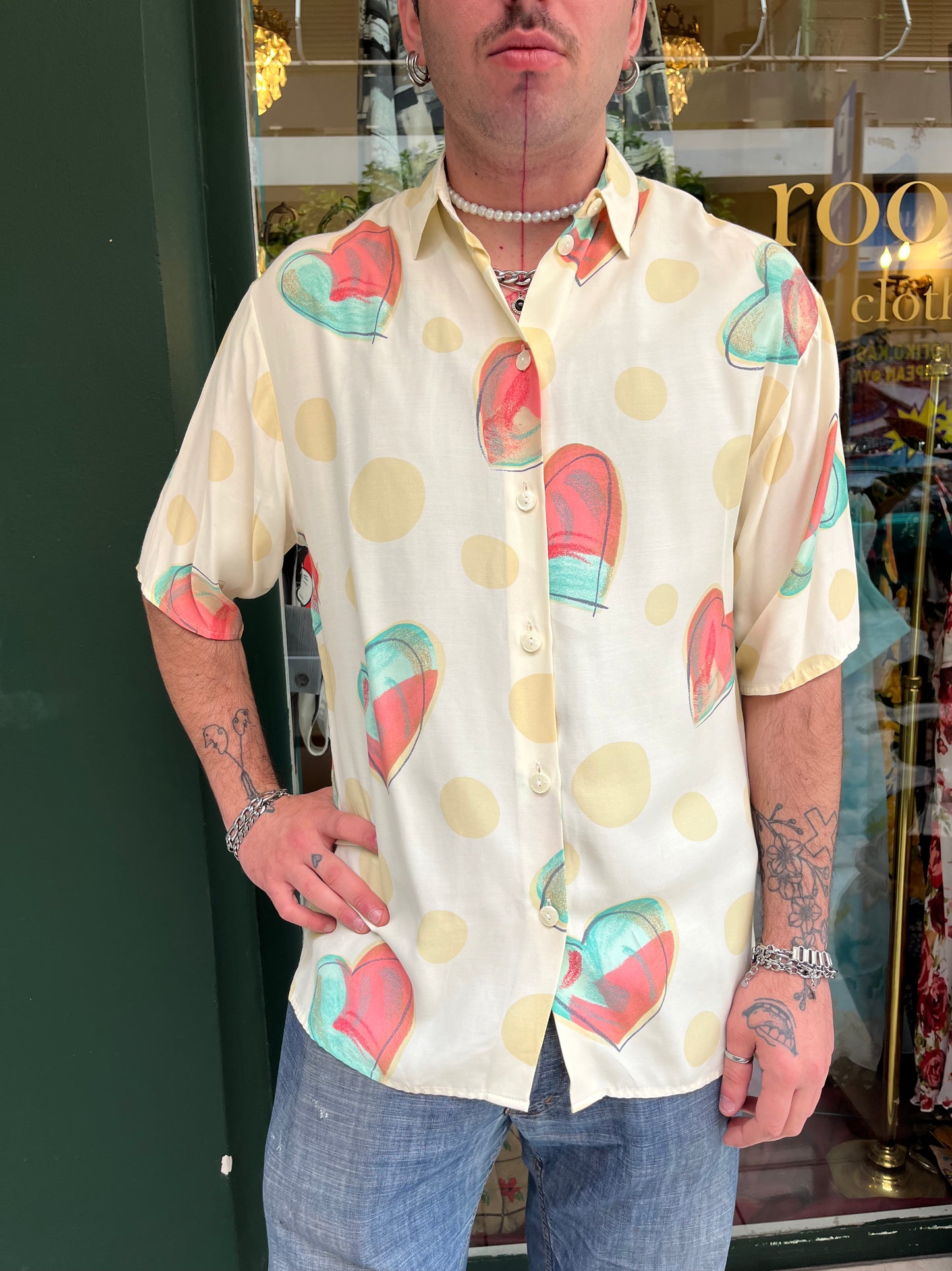 Vintage button up shirt Size M