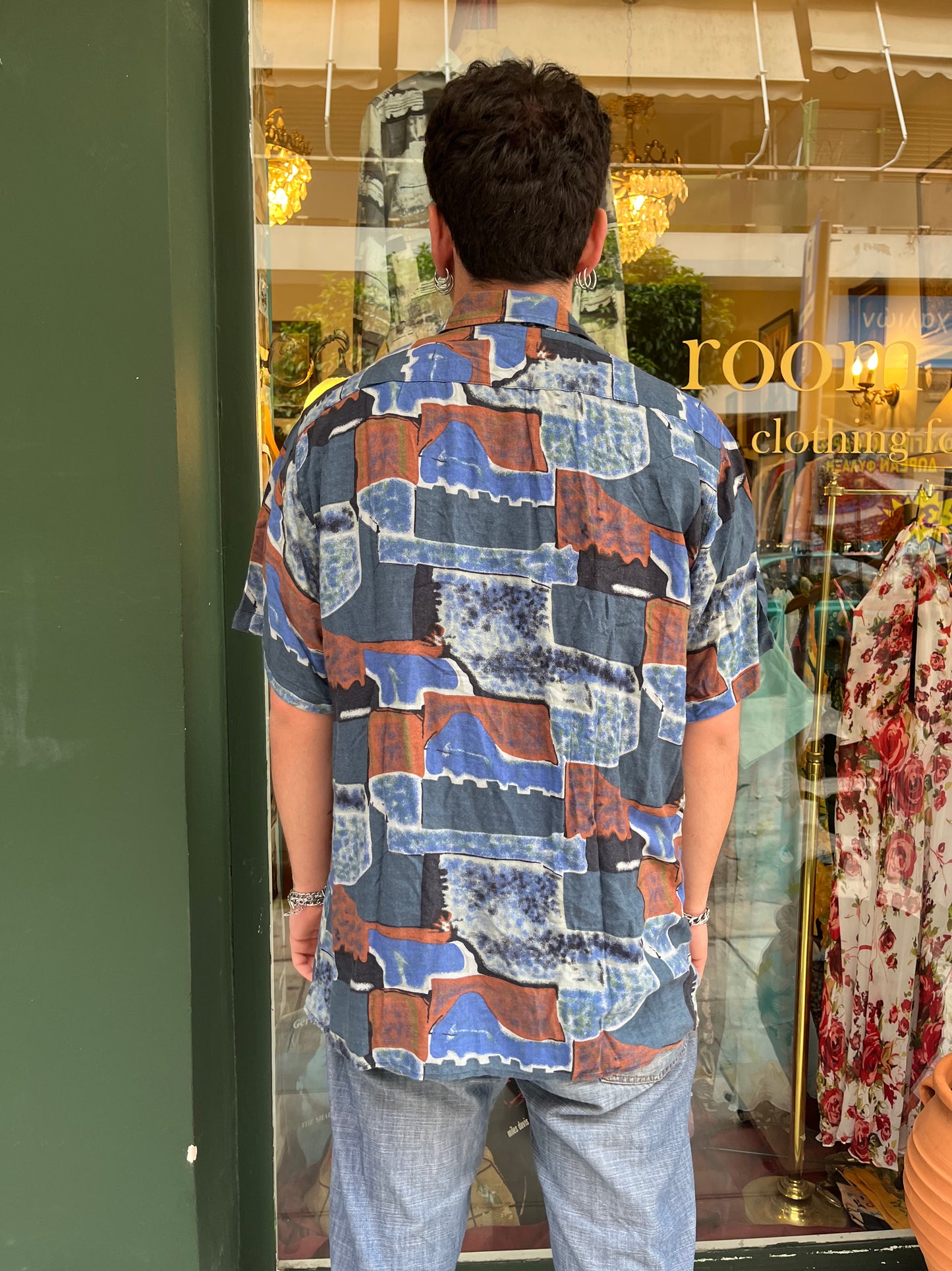 Vintage button up shirt size L