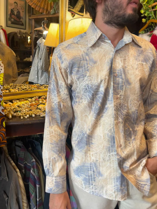 Vintage funky button up shirt