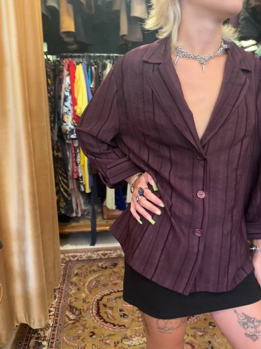 Vintage Purple Shirt / Blazer