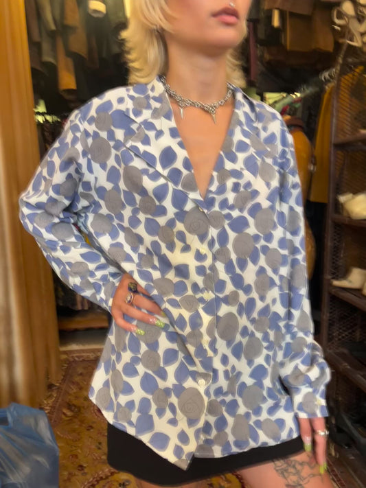 Vintage floral button up shirt